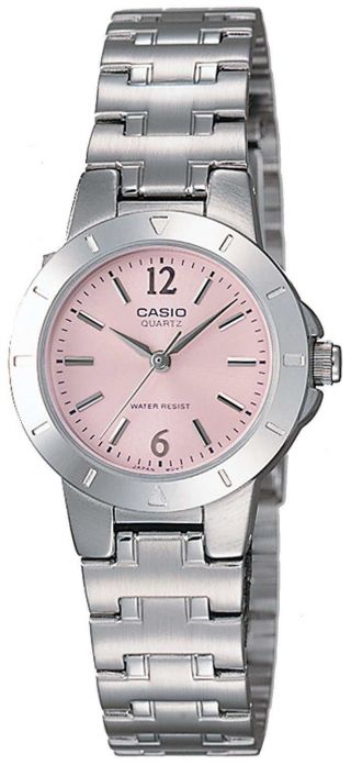 Casio Standard Analog Watch Silver/pink Ltp - 1177a - 4a1jf Woman 