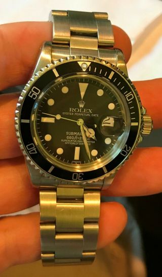 Rolex Vintage 1680 Oyster Perpetual Submariner 40mm Stainless Steel C.  1975