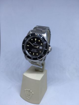 Vintage Rolex Submariner Stainless Steel 40mm Date Ref.  16800 Creamy Patina Dial