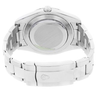 Rolex Datejust II 116334 bkio Black Dial Steel 18K White Gold Automatic Watch 5