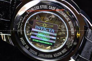 Invicta 42mm Specialty Mechanical Royal Blue Silver Roman Dial Skeleton Watch