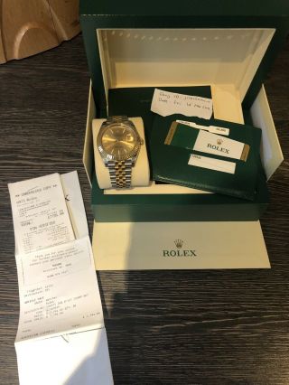 Rolex Datejust 41mm 126333 Gold/Silver BOX AND PAPERWORK 2018 - Incl Receipt 4