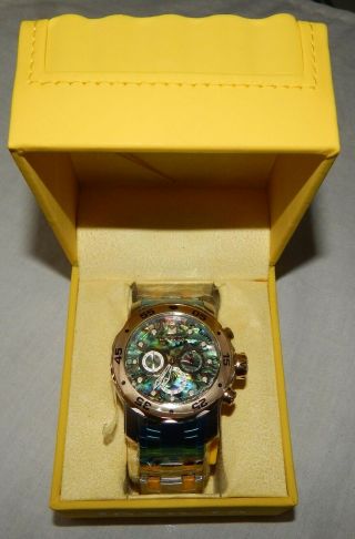 Invicta Pro Diver Abalone Dial Two - Tone Stainless Steel Men 