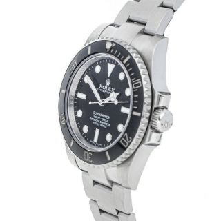 Rolex Submariner Auto 40mm Steel Mens Oyster Bracelet Watch 114060 3
