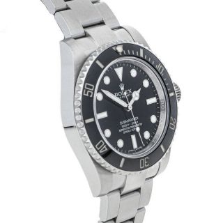 Rolex Submariner Auto 40mm Steel Mens Oyster Bracelet Watch 114060 4