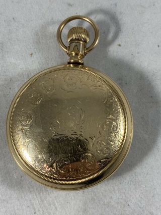 Antique Seth Thomas Pocket Watch Running Lever Set Railroad Gold Filled RUNNING 3