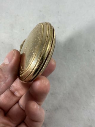 Antique Seth Thomas Pocket Watch Running Lever Set Railroad Gold Filled RUNNING 5