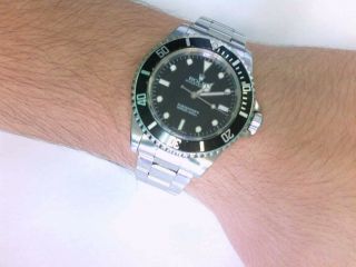2002 Rolex Submariner No Date Auto 40mm Stainless Oyster Wrist Watch.  14060m