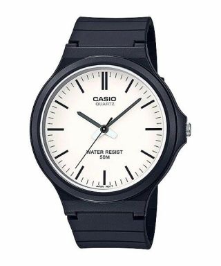 Mw - 240 - 7e Casio White Analog Resin Unisex Watches (no Box)