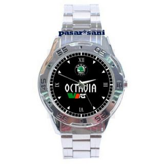 Skoda Octavia Rs Custom Casual Chrome Men Wrist Watch Men 