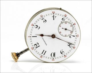 Rare Ed Koehn - Tiffany Pocket Watch Movement Dial Set -