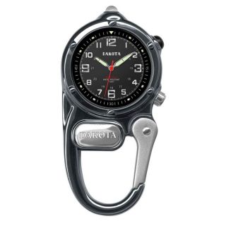 Dakota Watch Company Mini Clip Microlight Watch Gunmetal Water Resistant Led