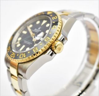 Men ' s Two - Tone Rolex GMT Master II Wristwatch Ref 116713LN Circa 2017 B&P 4