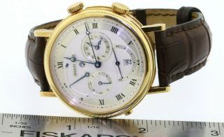 Breguet Classique 5707 18K gold high fashion 40mm automatic men ' s watch w/ alarm 3