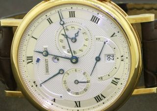 Breguet Classique 5707 18K gold high fashion 40mm automatic men ' s watch w/ alarm 4