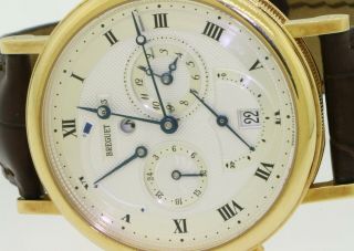 Breguet Classique 5707 18K gold high fashion 40mm automatic men ' s watch w/ alarm 5