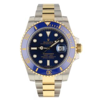 Rolex Submariner Date Automatic 40 Mm Blue Watch 116613 Lb Full Stickers 2019