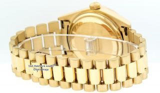 Rolex Men ' s Day - Date 18038 18K Yellow Gold MOP Dial Diamond & Sapphire Bezel 5