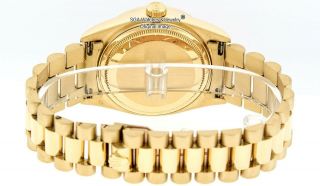 Rolex Men ' s Day - Date 18038 18K Yellow Gold MOP Dial Diamond & Sapphire Bezel 8