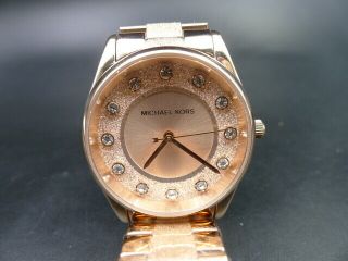 Old Stock Michael Kors Colette Mk6603 Rose Gold Quartz Women Watch