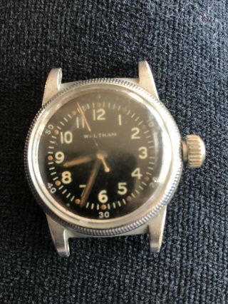Vintage Waltham Wwii Air Force U.  S Army Type A - 11 Military Wrist Watch