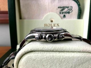 ROLEX DAYTONA BLACK DIAL SERIAL 116520 STAINLESS STEEL COSMOGRAPH SERVICED 5