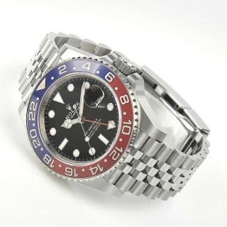 Rolex GMT - Master II Pepsi Stainless Steel Ceramic 126710 BLRO 40mm Jubilee Watch 2