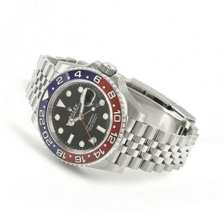 Rolex GMT - Master II Pepsi Stainless Steel Ceramic 126710 BLRO 40mm Jubilee Watch 4