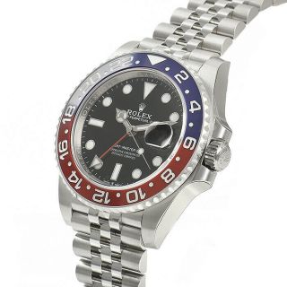 Rolex GMT - Master II Pepsi Stainless Steel Ceramic 126710 BLRO 40mm Jubilee Watch 5