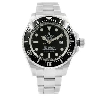 Rolex Sea - Dweller Deepsea Black On Black Ceramic Steel 3900m Watch 116660