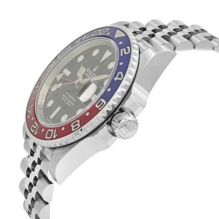 Rolex GMT - Master II Pepsi Ceramic Steel Automatic Mens Black Watch 126710BLRO 3
