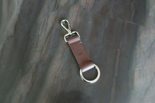 Authentic Rolex Brown Leather Key Chain (no Box)