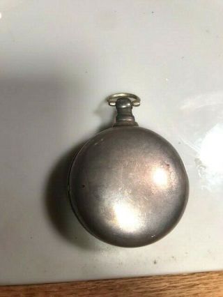 RARE Antique Silver English VERGE FUSEE Pocket Watch Late 1700s 2