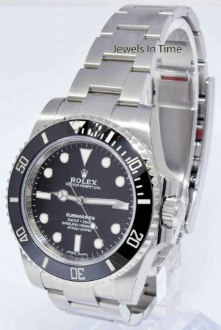 Rolex Submariner No Date Steel Black Ceramic Watch Box/Papers 114060 2
