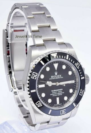 Rolex Submariner No Date Steel Black Ceramic Watch Box/Papers 114060 3