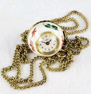 Vintage Consul Swiss Mechanical Wind Up Necklace Pendant Watch