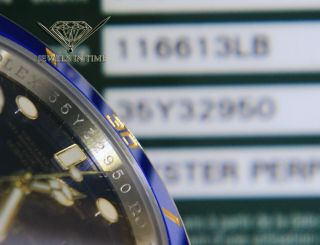 Rolex Submariner Date 18k Yellow Gold/Steel Blue Ceramic Watch B/P 116613 5