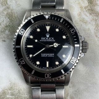 Vintage Rolex Submariner Dive Wristwatch Ref.  5513 Gloss 40mm C.  1986 Nr