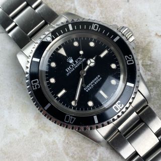 Vintage Rolex Submariner Dive Wristwatch Ref.  5513 Gloss 40mm c.  1986 NR 3