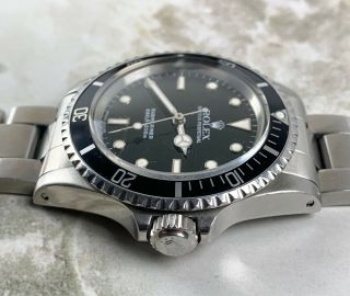 Vintage Rolex Submariner Dive Wristwatch Ref.  5513 Gloss 40mm c.  1986 NR 6