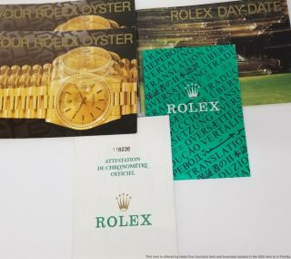 Mens Rolex President Day Date 18k Gold 118238 Watch Box Papers Tags 4