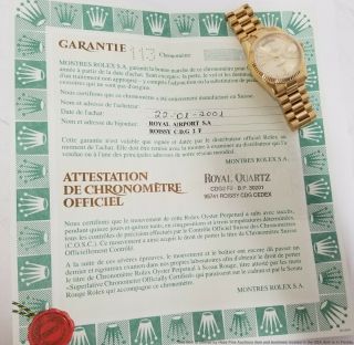 Mens Rolex President Day Date 18k Gold 118238 Watch Box Papers Tags 5