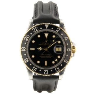 Rolex Gmt Master Steel Yellow Gold 40mm Automatic Jubilee Watch 16753 Circa 1982