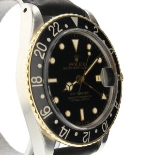 Rolex GMT Master Steel Yellow Gold 40mm Automatic Jubilee Watch 16753 Circa 1982 6