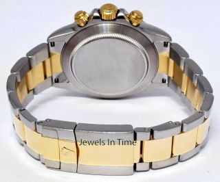 Rolex Daytona Chronograph 18k Yellow Gold & Steel Mens Watch F 116523 7