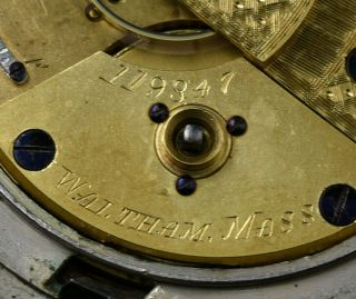 1864 Waltham 18s Keywind Pocket Watch CIVIL WAR Coin Silver RUNS 10