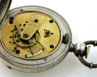 1864 Waltham 18s Keywind Pocket Watch CIVIL WAR Coin Silver RUNS 11