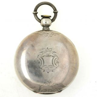 1864 Waltham 18s Keywind Pocket Watch CIVIL WAR Coin Silver RUNS 2