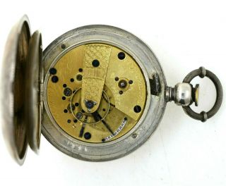 1864 Waltham 18s Keywind Pocket Watch CIVIL WAR Coin Silver RUNS 3