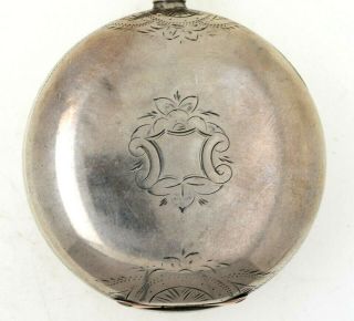 1864 Waltham 18s Keywind Pocket Watch CIVIL WAR Coin Silver RUNS 6